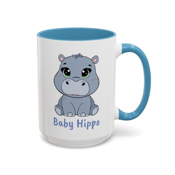 Baby Hippo Blue Coffee Mug (11, 15oz)
